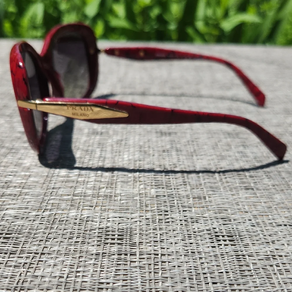 Prada Red Sunglasses - Picture 7 of 15